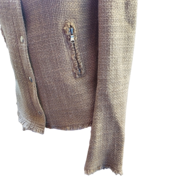 Stile Benetton Italian Lana Wool Blend Tweed Jacket - Picture 3 of 16